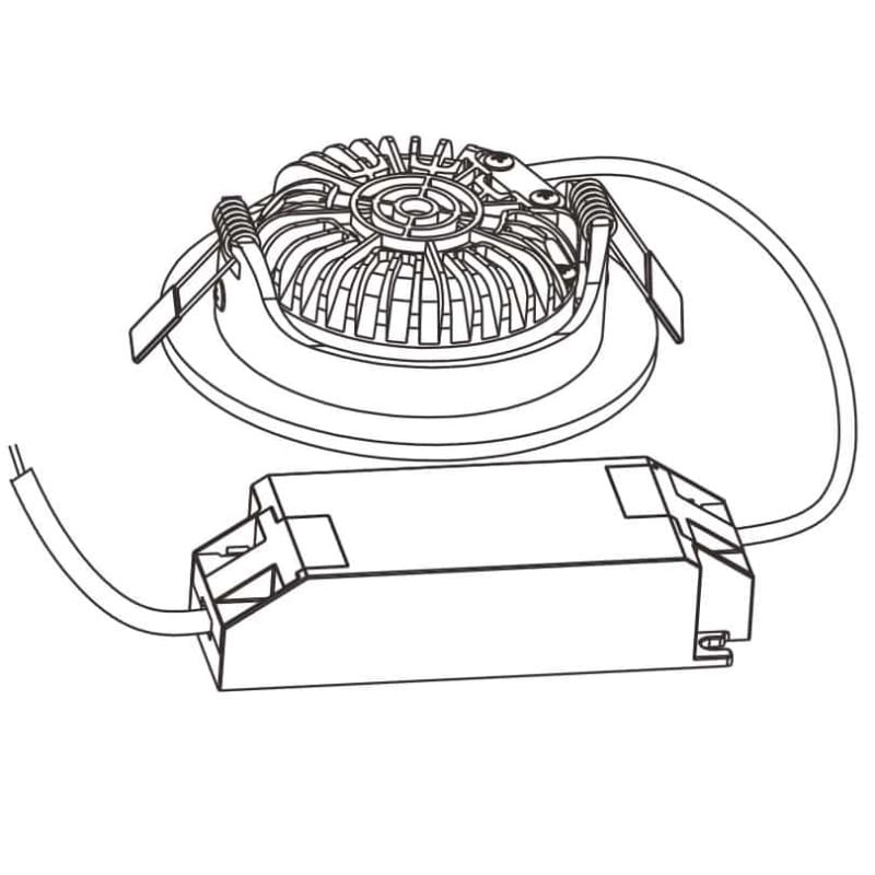 LED-EINBAUSTRAHLER | VARDA | SLIM-FIT | 5W | DIM2WARM | WEISS