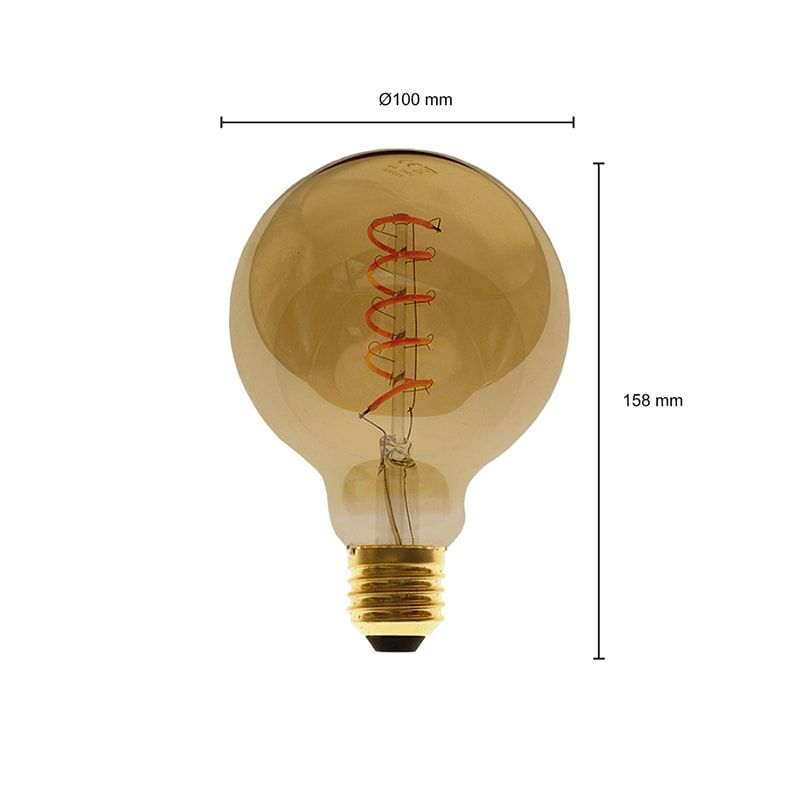 LED-FILAMENT | E27 | GLOBUS M | DIMMBAR | BERNSTEIN | 4W