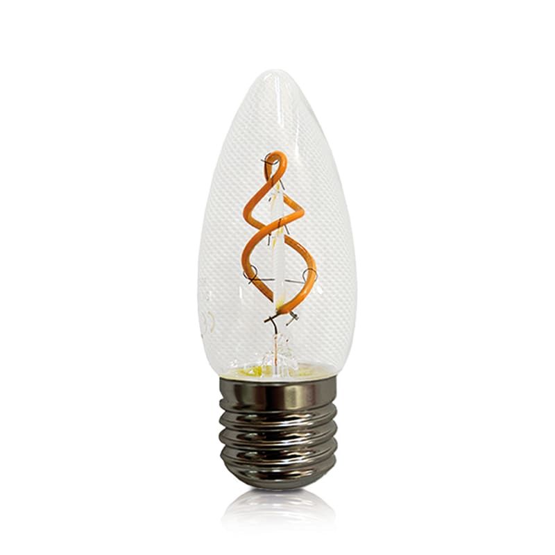 LED-FILAMENT | E27 | KERZENLAMPE | DIMMBAR | KLAR | 2W