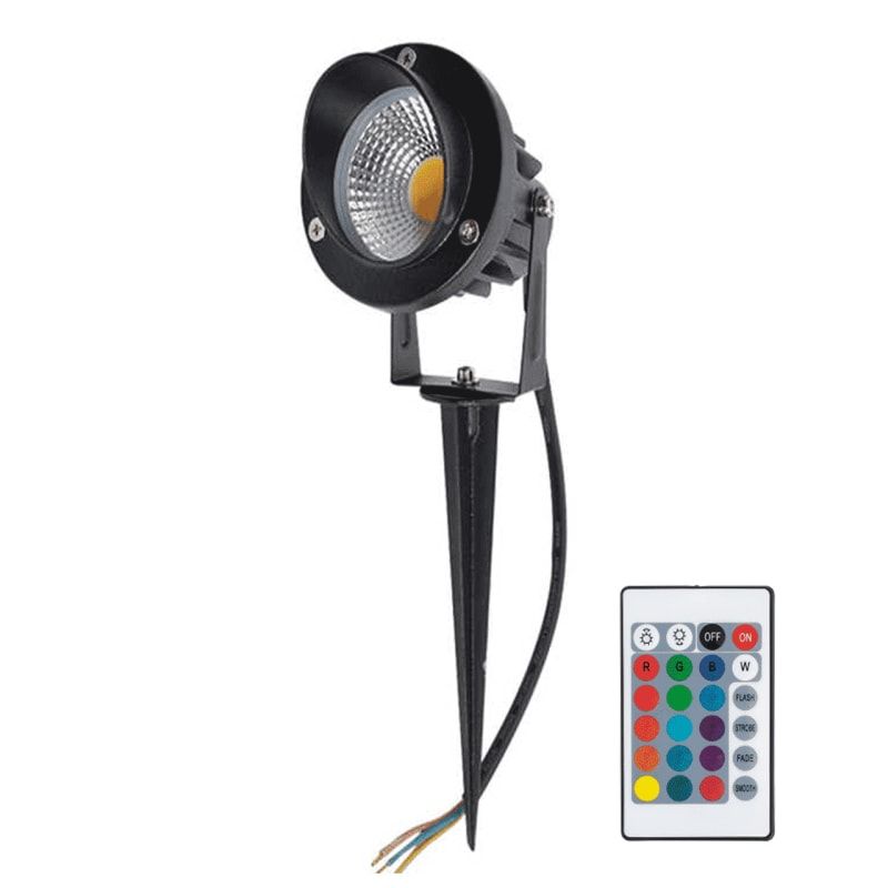 LED-GARTENSTRAHLER MIT GROUND SPIRIT 9W RGB