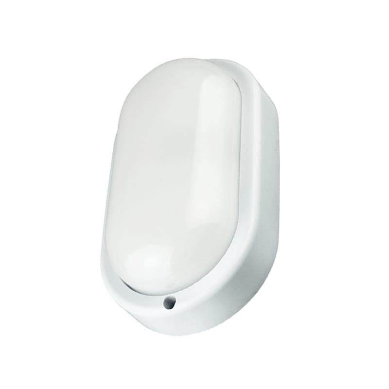 LED BULKHEAD OVAL 18W 8W WEISS