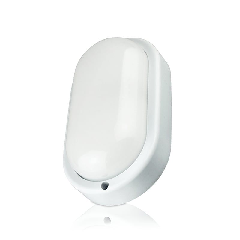 LED BULKHEAD OVAL 8W WEISS