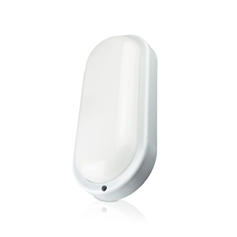 LED BULKHEAD OVAL 18W WEISS