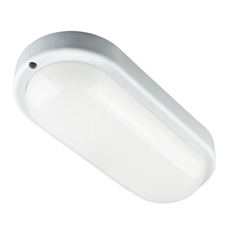 LED BULKHEAD OVAL 18W WEISS