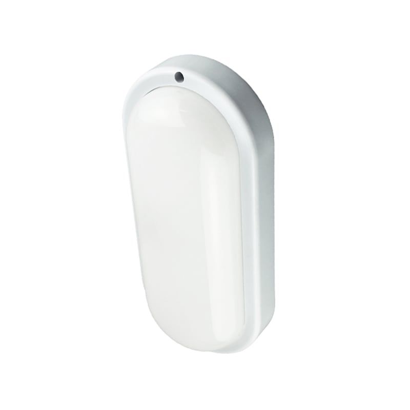 LED BULKHEAD OVAL 18W WEISS