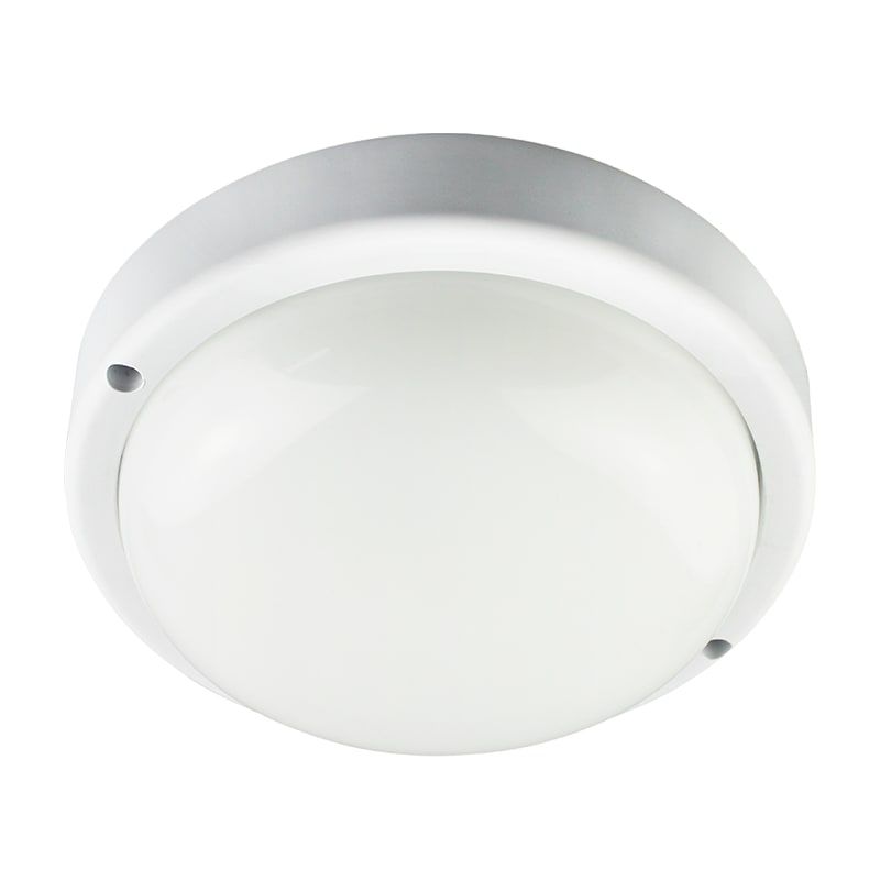 LED BULKHEAD RUND 8W WEISS