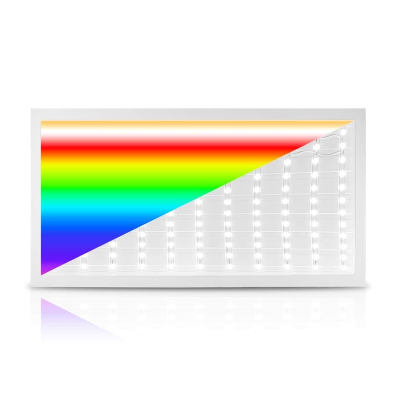 LED-PANEL MIT HINTERGRUNDBELEUCHTUNG | DOVER | RGB+CCT | 60X30CM | 24W