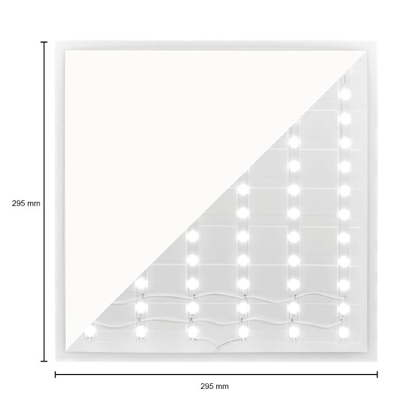 LED-PANEL MIT HINTERGRUNDBELEUCHTUNG | DOVER | RGB+CCT | 30X30CM | 12W