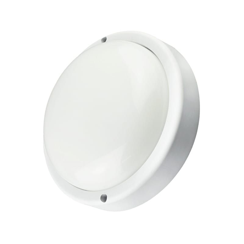 LED BULKHEAD RUND 8W WEISS