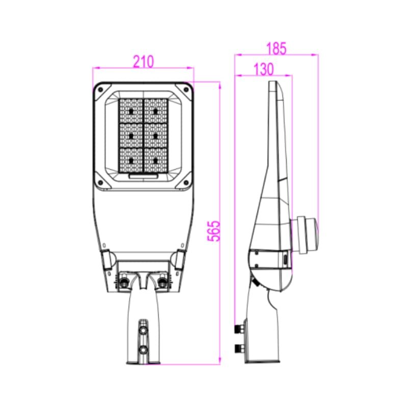 LED-STRAßENLAMPE | ESHER | 100W | 4000K