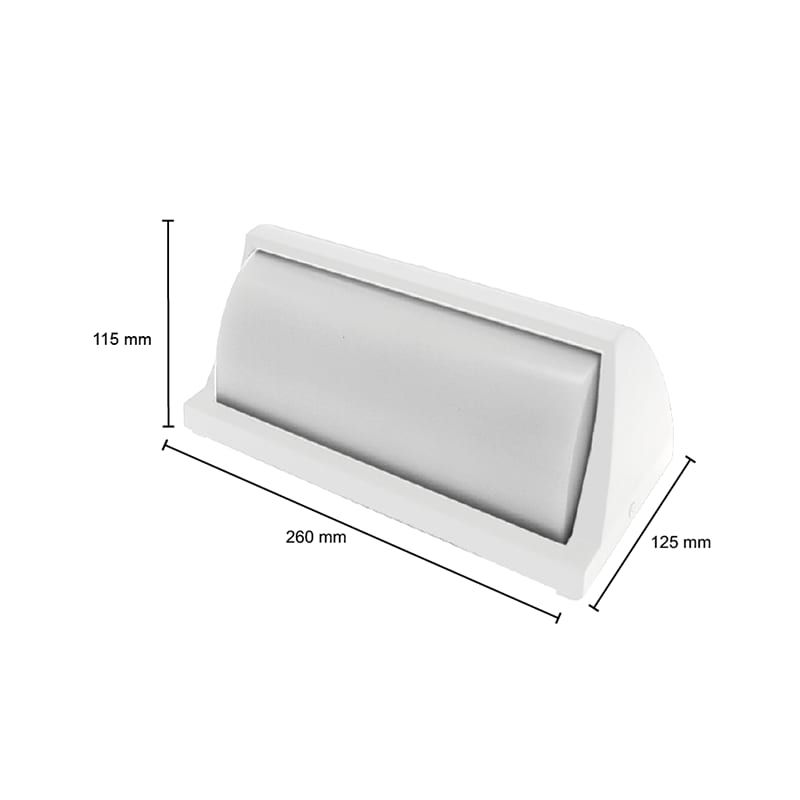 LED BULKHEAD | JULIET | 12W | WEISS