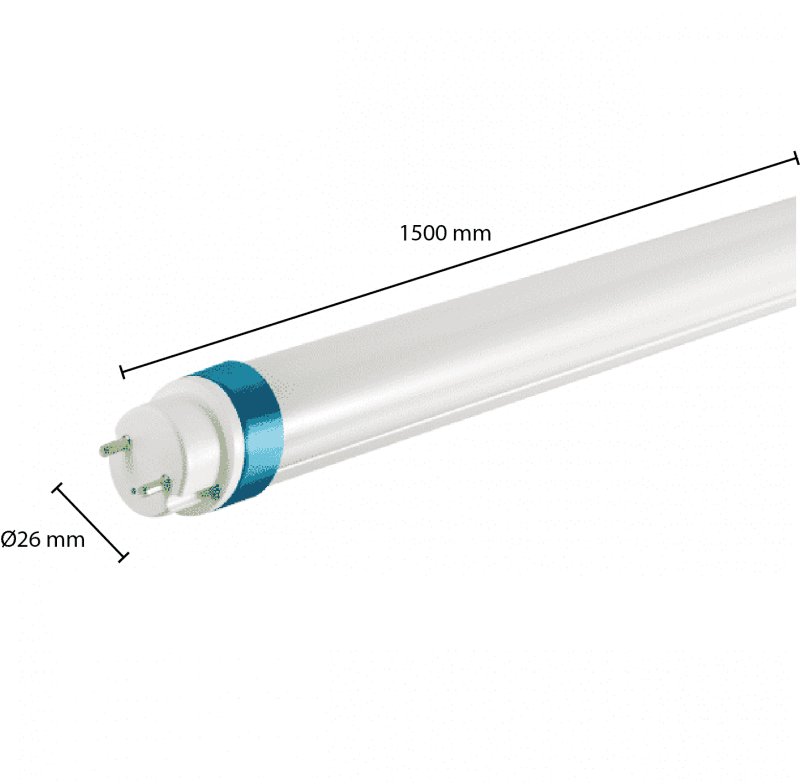 LED-TL-ROHR MIT HOHEM LUMEN | T8 | 150CM | 25W | 140LM/W
