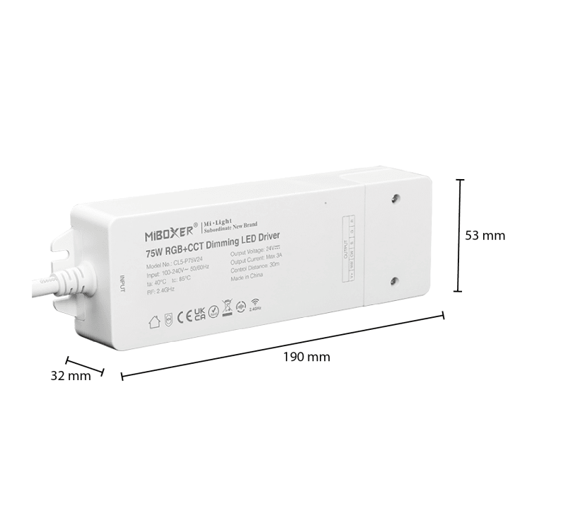 MI-LIGHT DRIVER | 24V | 75W | RGB+CCT
