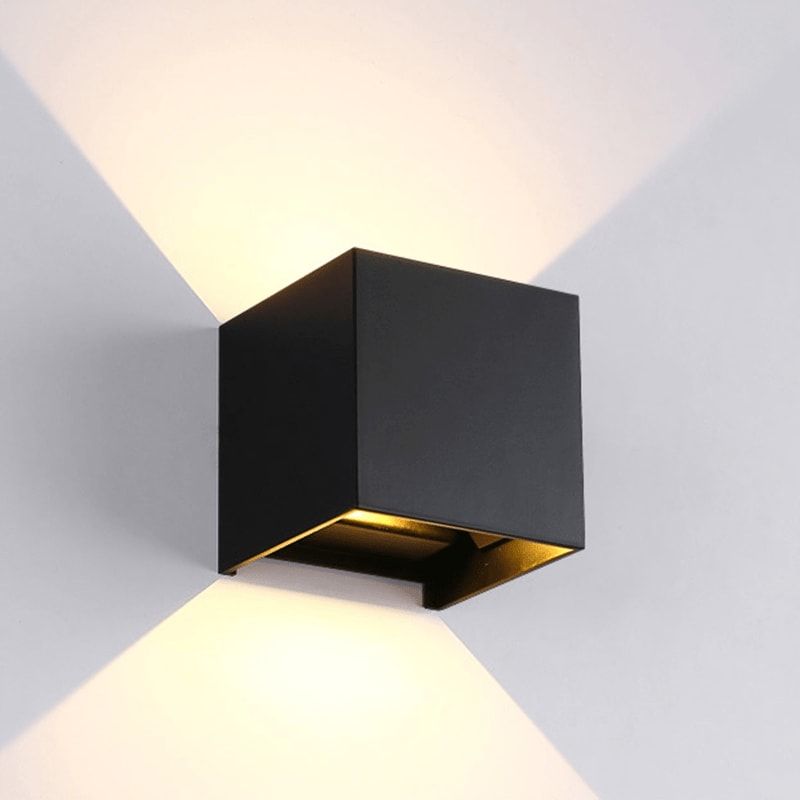 LED-WÜRFEL | 2x3W | DIM2WARM | SCHWARZ