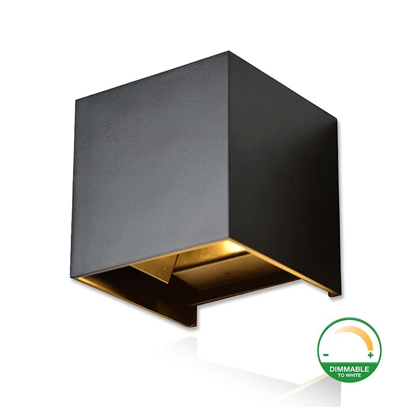 LED-WÜRFEL | 2x3W | DIM2WARM | SCHWARZ