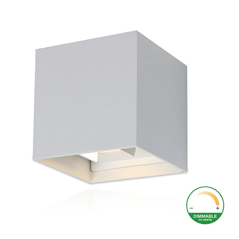 LED-WÜRFEL | 2x3W | DIM2WARM | WEISS