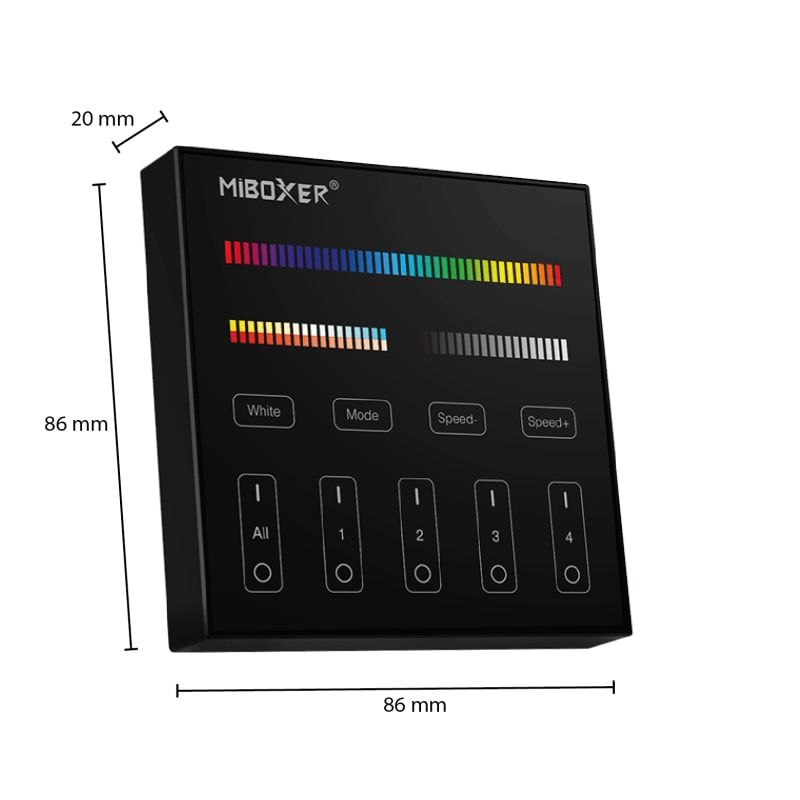 MI-LIGHT FERNBEDIENUNG | 4 GRUPPEN | RGB+CCT