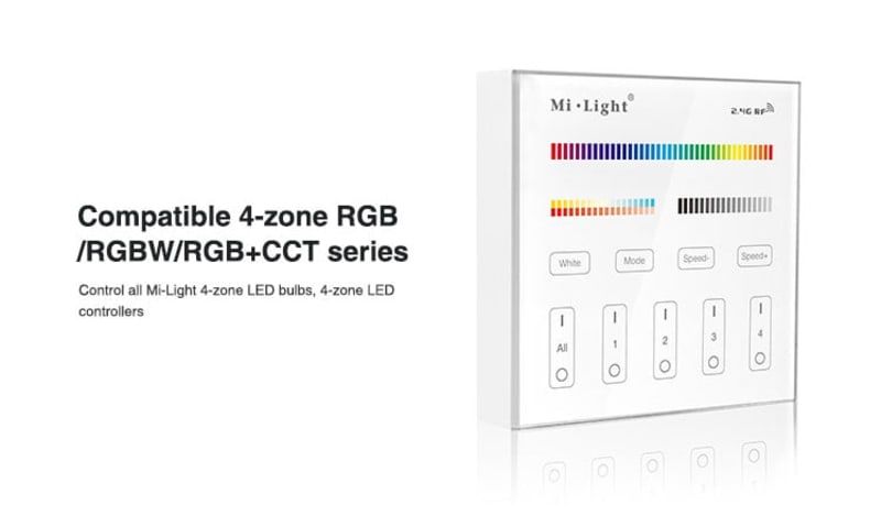 MI-LIGHT FERNBEDIENUNG | 4 GRUPPEN | RGB+CCT