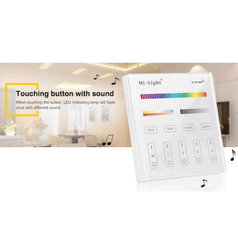 MI-LIGHT FERNBEDIENUNG | 4 GRUPPEN | RGB+CCT | 220V