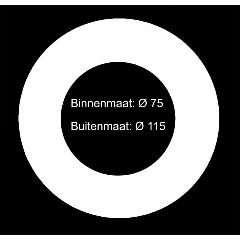 REDUZIERRING METALL | SCHWARZ | Ø75-115mm