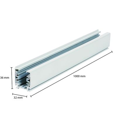 3-PHASEN-SCHIENE | 100CM | WEISS