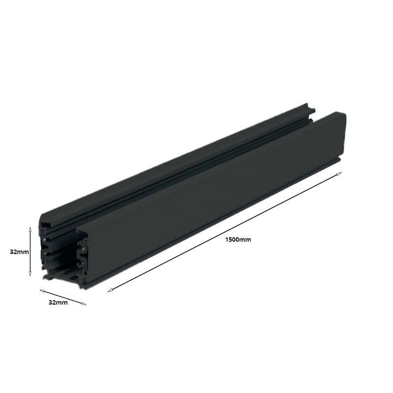 3-PHASEN-SCHIENE | 150CM | SCHWARZ