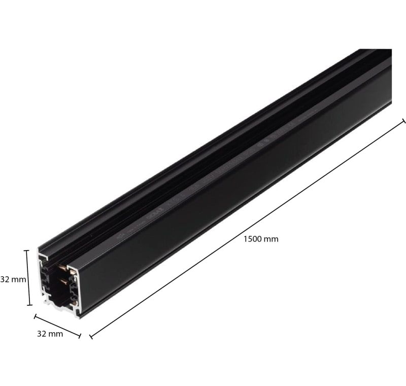 3-PHASEN-SCHIENE | 150CM | SCHWARZ
