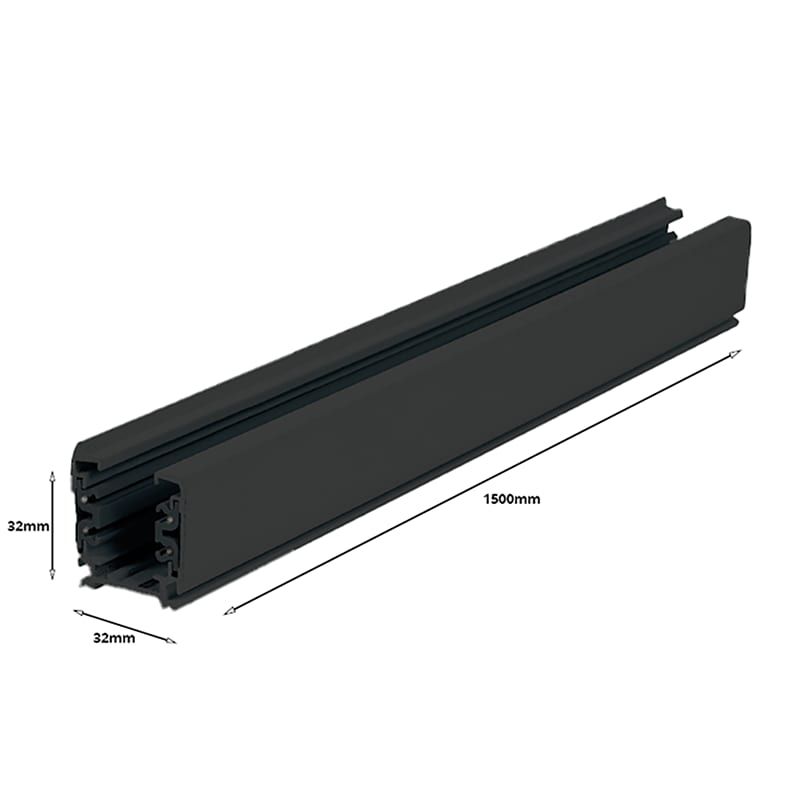 3-PHASEN-SCHIENE | 150CM | SCHWARZ