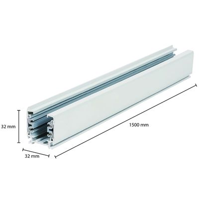 3-PHASEN-SCHIENE | 150CM | WEISS