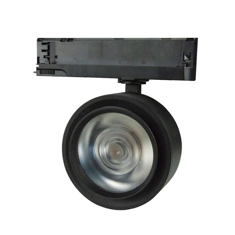 3-PHASEN RAILSPOT MIMAS 30W SCHWARZ ZOOMBAR 20°-40°