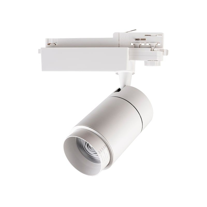 3-PHASEN RAILSPOT ORCUS 15°-60° ZOOMBAR 30W WEISS DIMMBAR