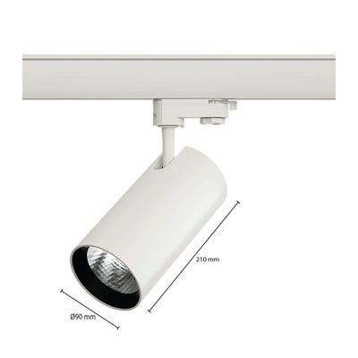 3-PHASEN RAILSPOT 30W WEISS