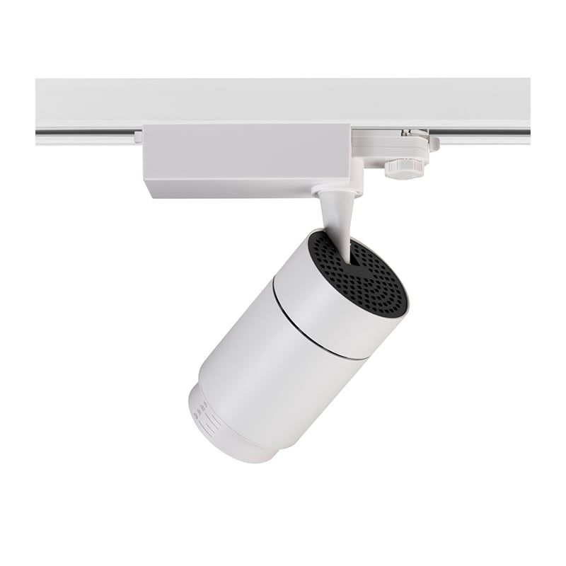 3-PHASEN RAILSPOT ORCUS 15°-60° ZOOMBAR 30W WEISS DIMMBAR
