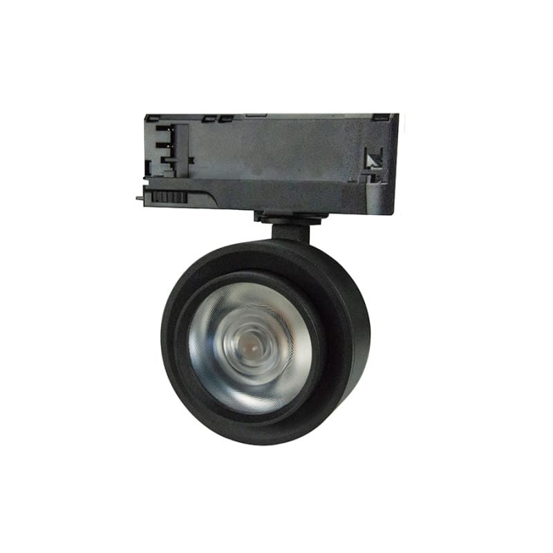 3-PHASEN RAILSPOT MIMAS 20W SCHWARZ ZOOMBAR 20°-40°