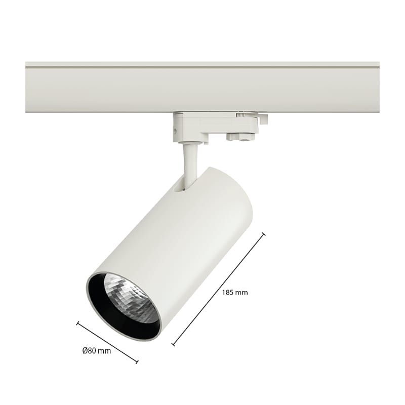 3-PHASEN RAILSPOT ELARA 20W WEISS