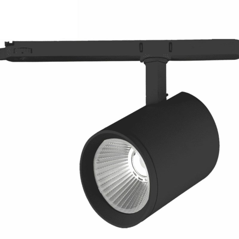 3-PHASEN SCHIENENSTRAHLER 38° SCHWARZ 40 WATT DIMMBAR CRI&gt;97