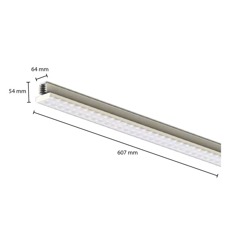 3-PHASEN SCHIENENLEUCHTE TARVOS 27W 60CM WEISS