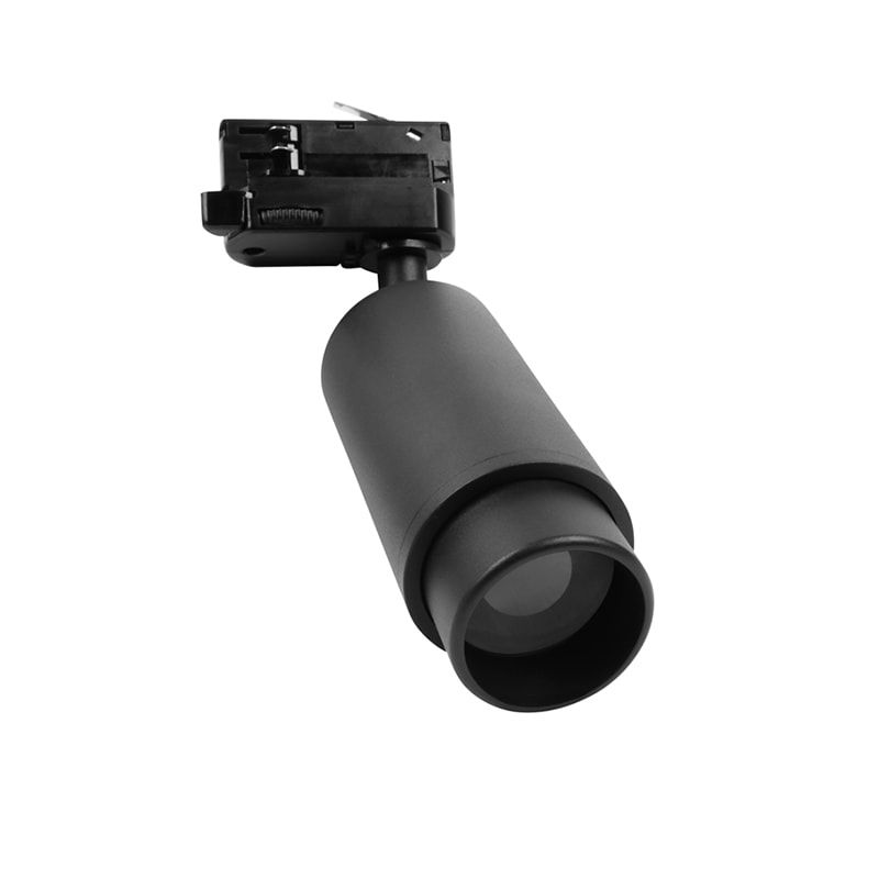 3-PHASEN SCHIENENLEUCHTE OBERON SCHWARZ GU10 ZOOMBAR