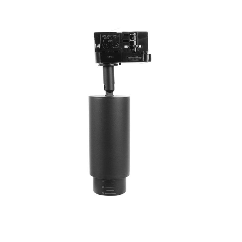3-PHASEN SCHIENENLEUCHTE OBERON SCHWARZ GU10 ZOOMBAR
