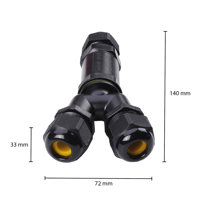 5 PIN | Y WASSERDICHTER SCHNELLANSCHLUSS | IP68 | 4-8MM