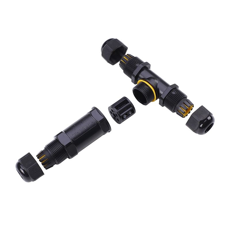 5 PIN | WASSERDICHTER T-VERBINDER | IP68 | 8-12MM