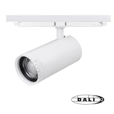 DALI 3-PHASEN SCHIENENSPOT | ZOOMBAR | WATTSCHALTER | CCT-SCHALTER | WEISS