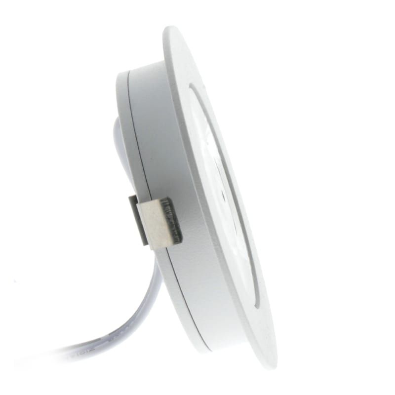 ECODIM ED-10044 | LED-MÖBELSTRAHLER | GERINGE EINBAUTIEFEN | IP54 | WARMWEISS | RUND | WEISS | 55MM
