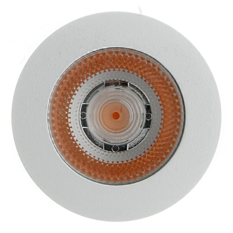 ECODIM ED-10044 | LED-MÖBELSTRAHLER | GERINGE EINBAUTIEFEN | IP54 | WARMWEISS | RUND | WEISS | 55MM
