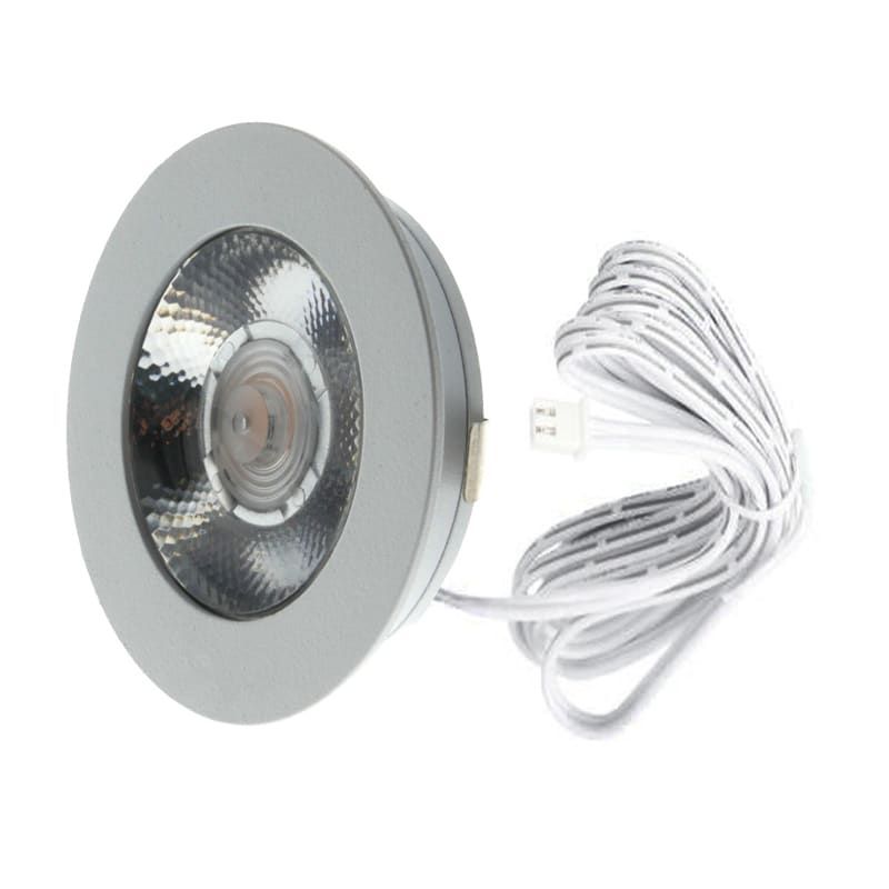 ECODIM ED-10044 | LED-MÖBELSTRAHLER | GERINGE EINBAUTIEFEN | IP54 | WARMWEISS | RUND | WEISS | 55MM