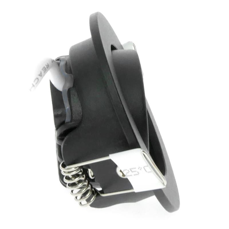 ECODIM ED-10062 | LED-EINBAUSTRAHLER | GERINGE EINBAUTIEFEN | IP54 | WARMWEISS | RUND | SCHWARZ | 55MM