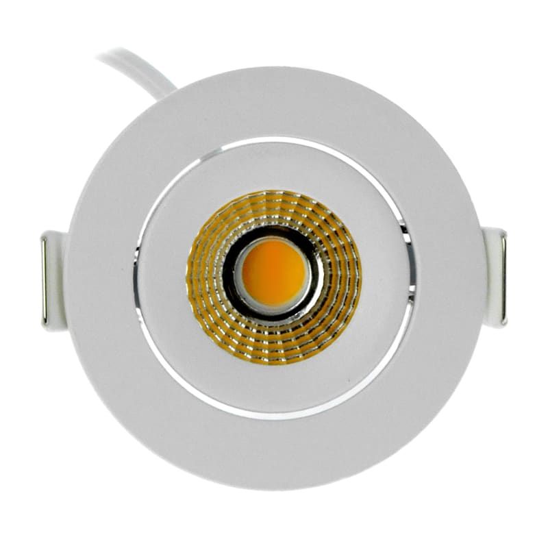 ECODIM ED-10058 | LED-EINBAUSTRAHLER | GERINGE EINBAUTIEFEN | IP54 | DIM2WARM | RUND | WEISS | 55MM