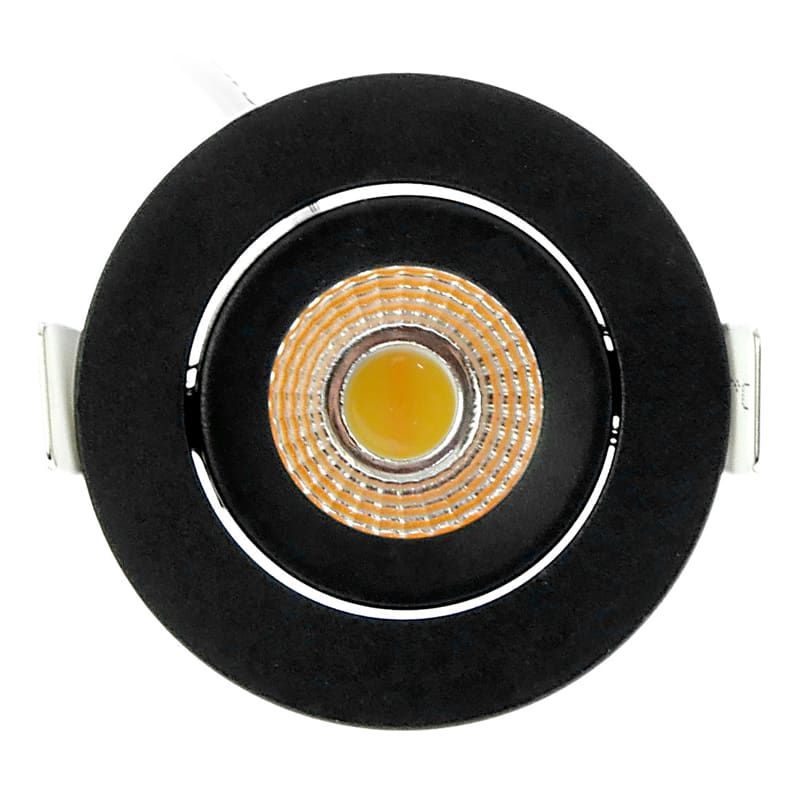 ECODIM ED-10060 | LED-EINBAUSTRAHLER | GERINGE EINBAUTIEFEN | IP54 | DIM2WARM | RUND | SCHWARZ | 55MM