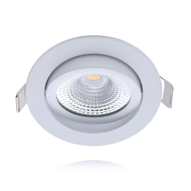 ECODIM ED-10028 | LED-EINBAUSTRAHLER | GERINGE EINBAUTIEFEN | IP54 | 2700K | RUND | WEISS | 75MM