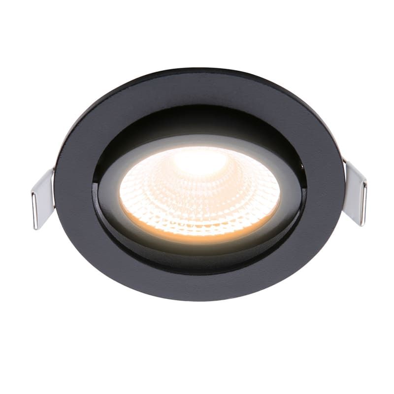 ECODIM ED-10023 | LED-EINBAUSTRAHLER | GERINGE EINBAUTIEFEN | IP54 | DIM2WARM | RUND | SCHWARZ | 75MM